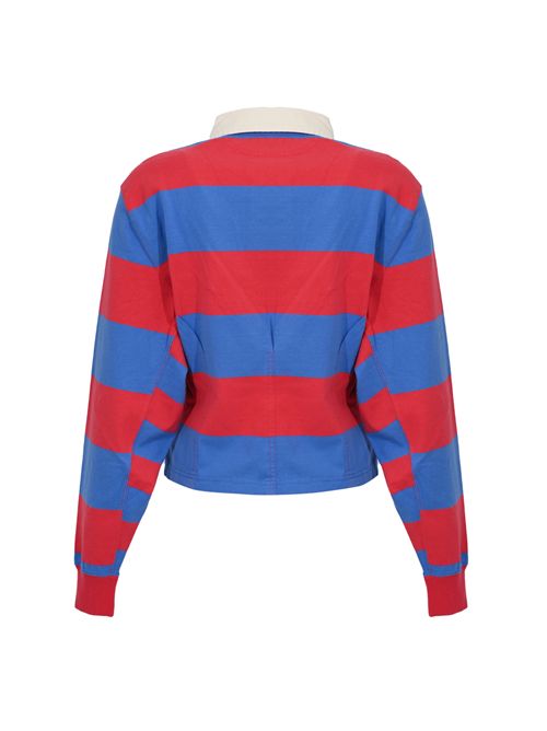Polo a manica lunga in cotone Red/Blue POLO RALPH LAUREN | 211971746501